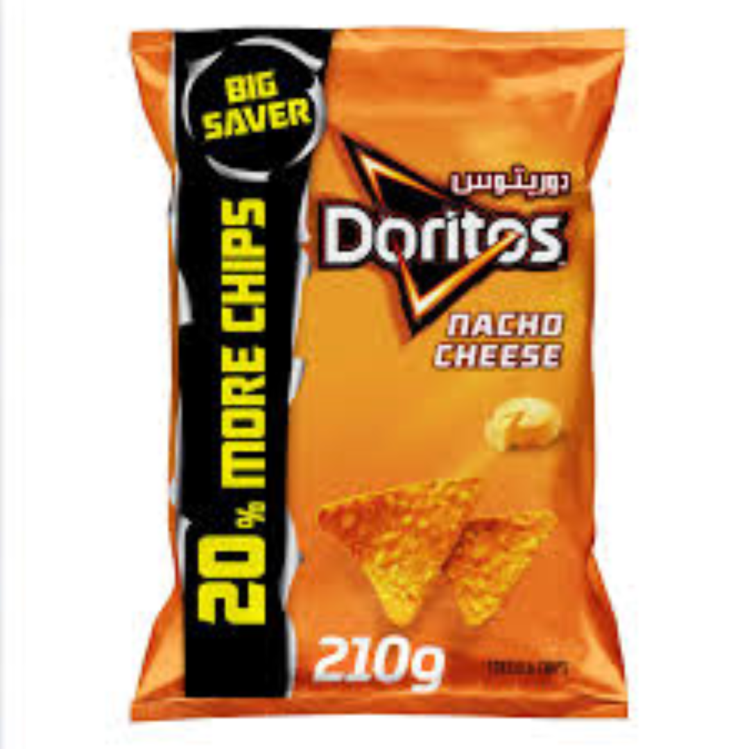 DORITOS NACHO CHEESE 210G